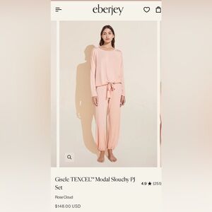 EBERJEY- Gisele TENCEL™ Modal Slouchy PJ Set
Rose cloud